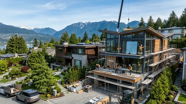 Additions renovation in North Vancouver by Rainbow Angels Home