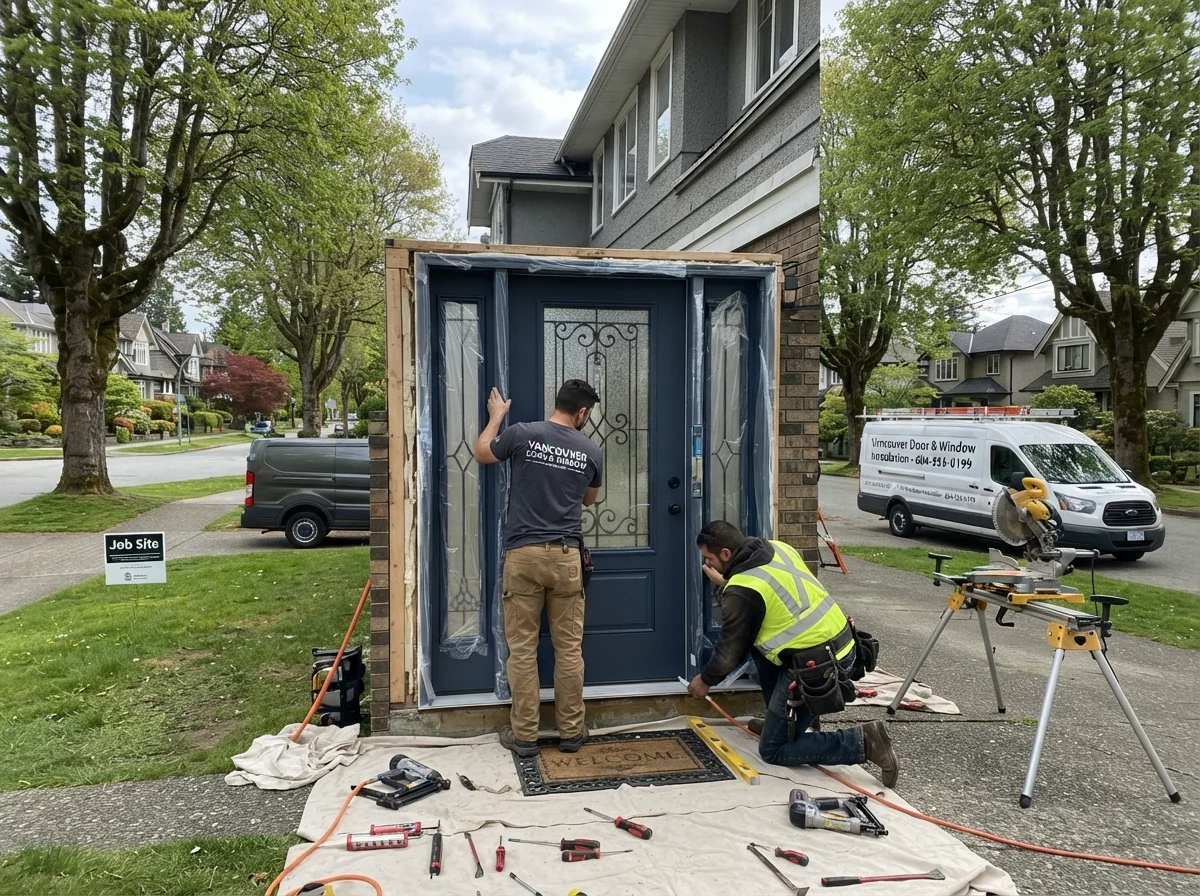 Front door replacement contractor in Vancouver