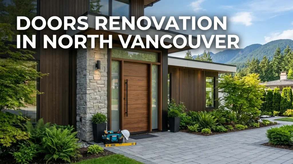 Professional doors renovation services in North Vancouver by Rainbow Angels Home INC