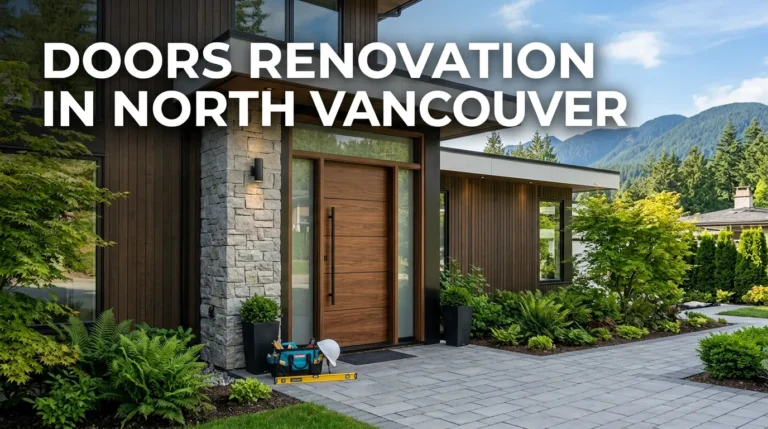 Professional doors renovation services in North Vancouver by Rainbow Angels Home INC