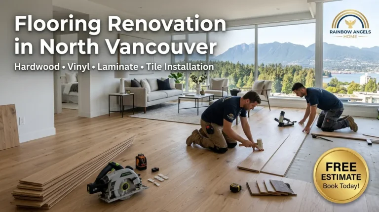 Professional flooring renovation in North Vancouver by Rainbow Angels Home