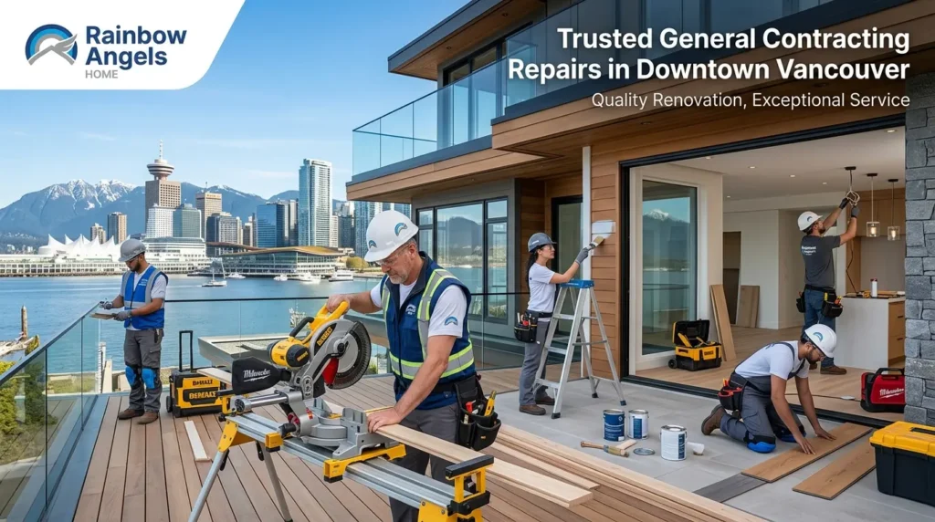 Trusted General Contracting Repairs in Downtown Vancouver by Rainbow Angels Home
