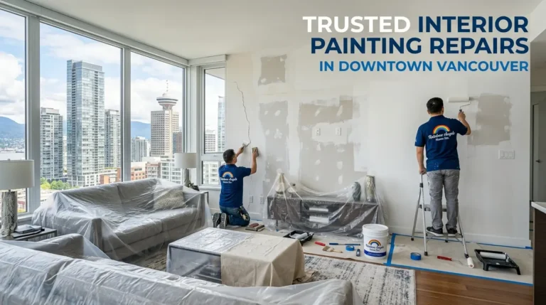 Trusted Interior Painting Repairs in Downtown Vancouver by Rainbow Angels Home Inc.
