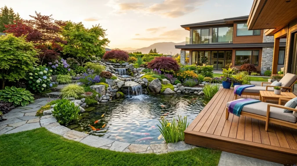 Trusted Pond Contractor in Burnaby by Rainbow Angels Home INC