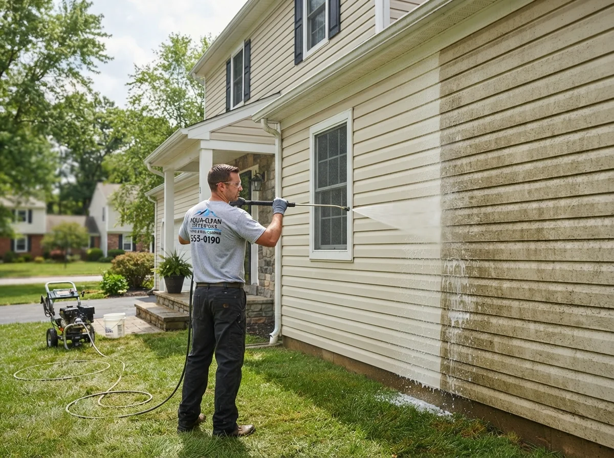Vinyl siding and exterior wall cleaning in Vancouver using soft washing methods
