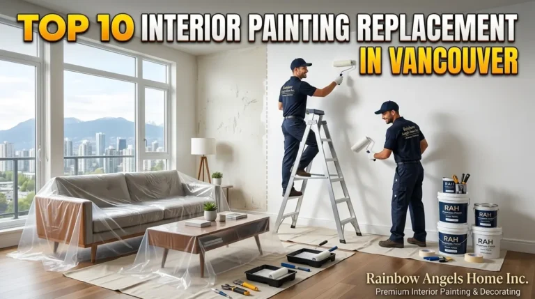 Professional interior painting replacement in Vancouver by Rainbow Angels Home Inc.