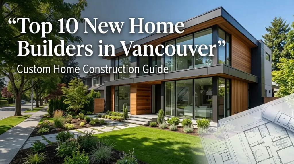 Top 10 new home builders in Vancouver