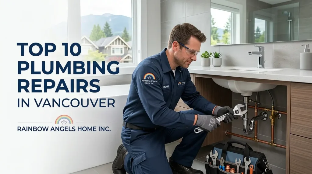 Plumbing repair for leaking pipe in Vancouver home
