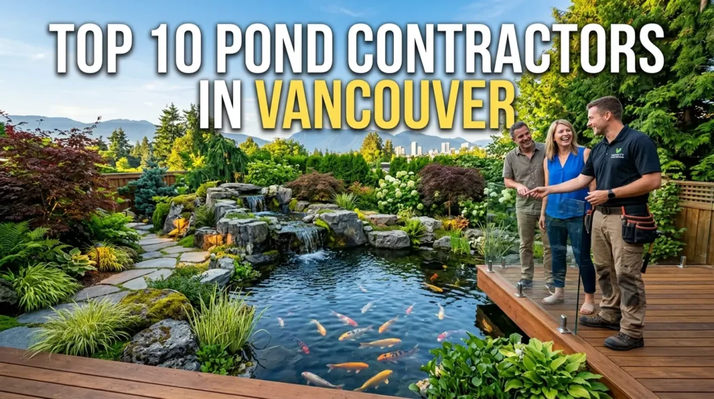 Top Pond Contractor in Vancouver Building a Custom Backyard Koi Pond