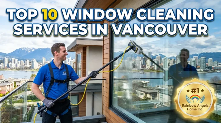 Professional window cleaning service in Vancouver by Rainbow Angels Home Inc.