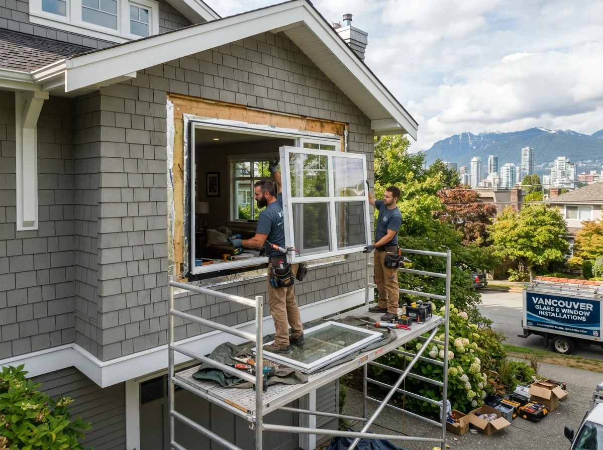 Professional window installation service in Vancouver home