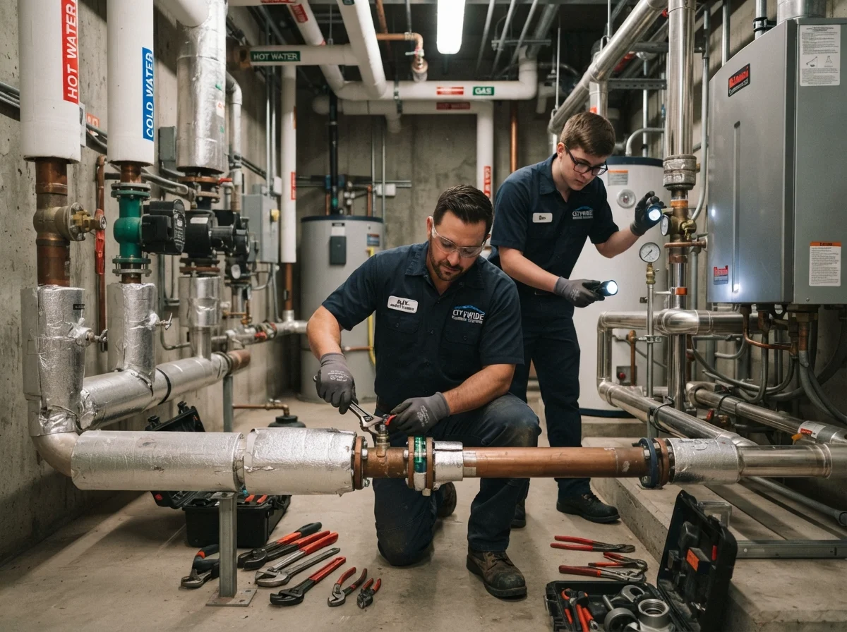 Commercial plumbing services in Vancouver for offices, retail stores, and commercial buildings.