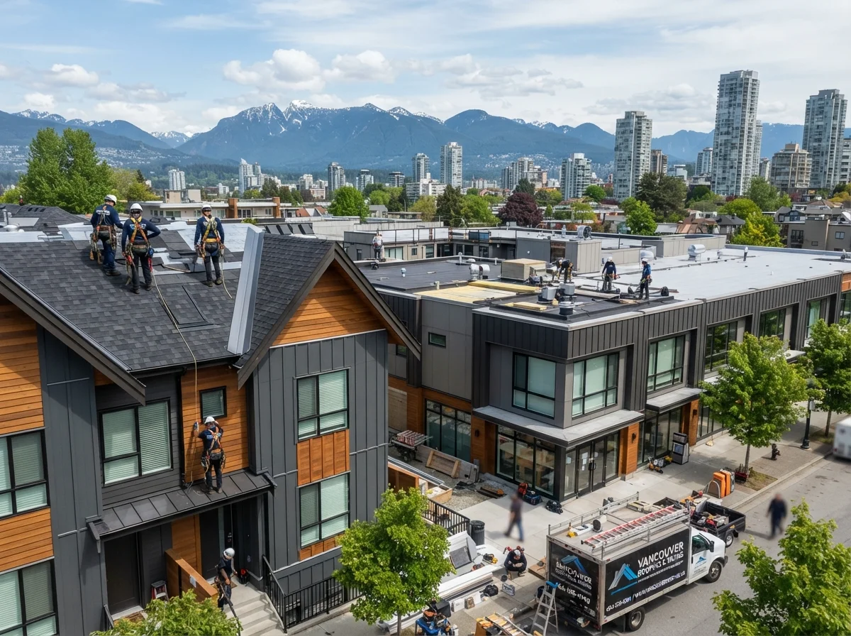 Commercial roofing and siding services in Vancouver.