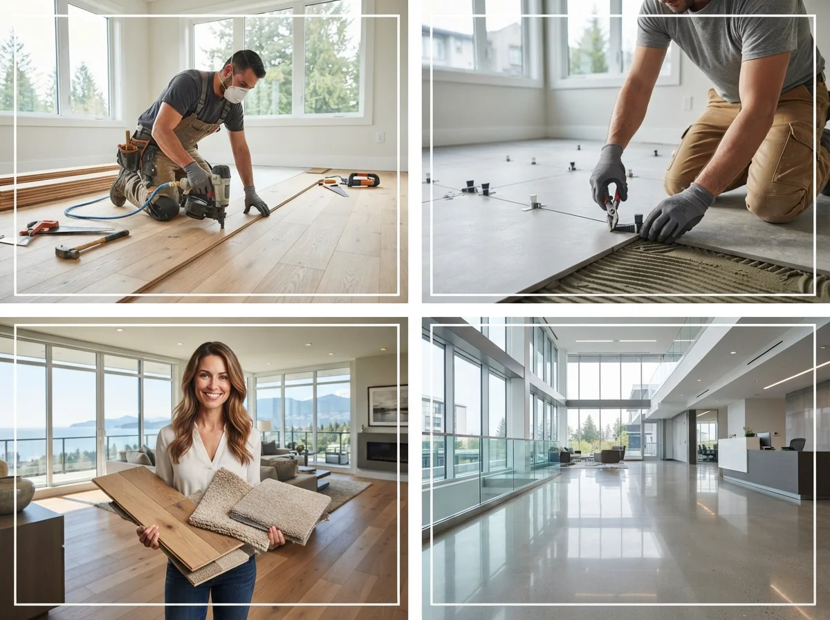 Complete flooring services in Vancouver including installation, replacement, and repairs.