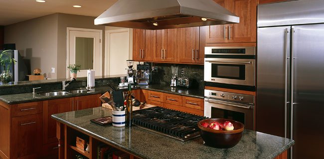 Custom kitchen cabinet installation in Vancouver.
