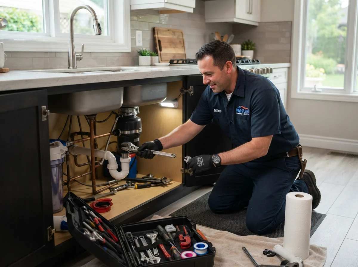 Kitchen plumbing services in Vancouver for sinks, faucets, dishwashers, and garbage disposals.