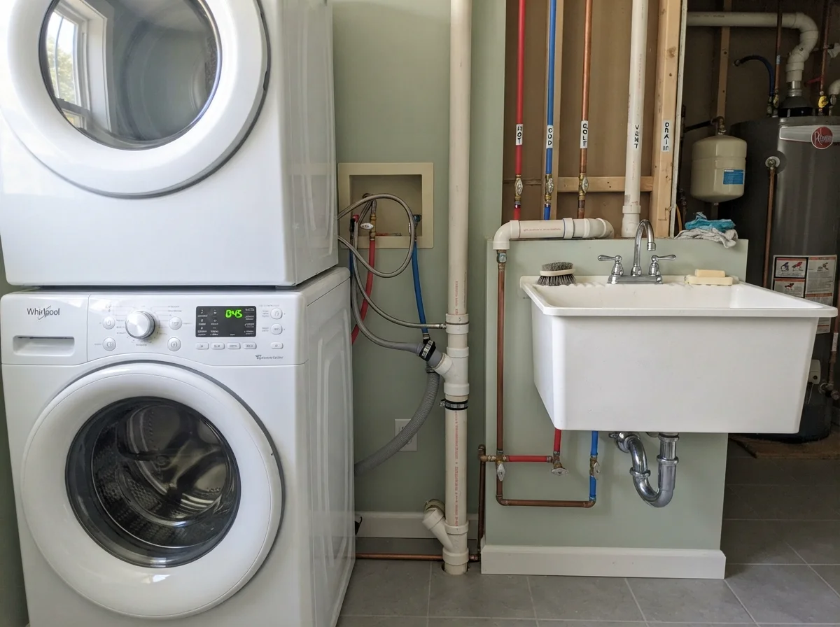 Laundry and utility plumbing services in Vancouver for washing machine and utility sink installations.