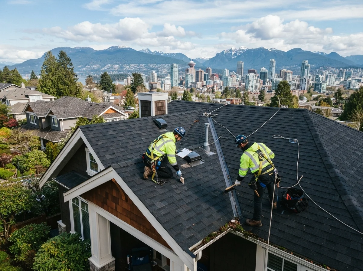 Roof inspection and maintenance services in Vancouver.