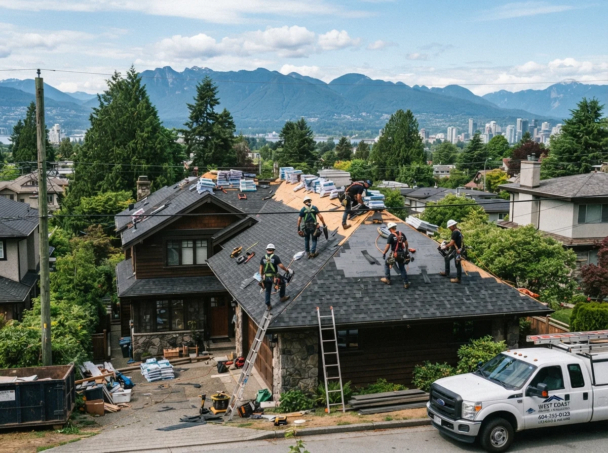 Professional roof installation services in Vancouver.